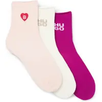 HUGO Heart Cc W 10279085 Red Sokker 3 Par