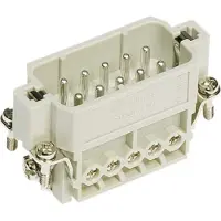 Harting HAN A stik, indsats type 10A hanstik skrueterminal maks 2,5mm², 16A 10 polet