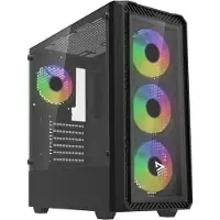 Savio Noctis Glass Rgb Cube Black Pc-tårnhus