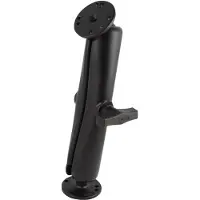 Ram Mounts RAM RAM-101U-D - Komponenter til montering (dobbelt stik arm, rund base, 2 x Ram-kugler) - pulverbelagt marinekvalitets aluminium