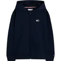 Tommy Hilfiger Sweatjakke 'Tonal Flag Logo Zip-thru' marin