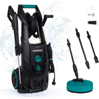 Vonroc Højtryksrenser PRO - 2500W | 195 bar – Fuge- og Facaderenser – Terrasserenser 468 l/h inkl. Premium Tilbehør | Ideel til Mos- og Stenrensning