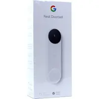 Google Nest - Dørringeklokke - med kamera - trådløs - 802.11b/g/n, Bluetooth LE - 2.4 Ghz - sne