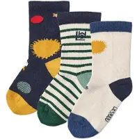 Liewood Strømper - 3-pak - Silas - Universe/Classic Navy - - 22/24 - Strømper