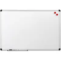 Naga Whiteboard 150x120 cm magnetisk med aluminiumsramme inkl. 1 marker og 2 magneter