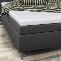 Nature By Borg Bambus lagen - Kuvertlagen 90x200x8 cm - Hvid - 100% Naturlig bambus - Lagen til topmadras