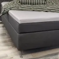 Nordstrand Bambus lagen - Kuvertlagen 120x200x8 cm - Lysegrå - 100% bambus - Lagen til topmadras