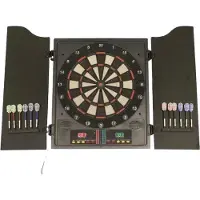 NSH Nordic Dartskive elektronisk i dartskab med dartpile NORDIC Games (809-073)