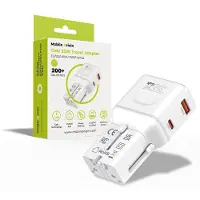 Mobile Origin 35W Travel Adapter - EU/US/UK/AU PW25 - white