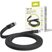 Mobile Origin Magnetic Flat Patented Original Cable USB-C to USB-C 1m - black