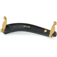 Kun Super Violin Shoulder Rest 3/4 - 1/2 Size Black