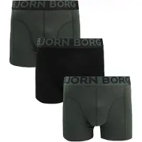 Björn Borg Boxershorts 3-pak i grøn Grøn Mørkegrøn måle