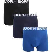 Björn Borg Boxershorts 3-pak i blå Blå Mørkeblå måle