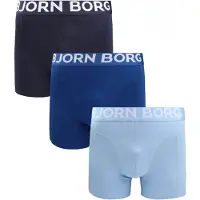Björn Borg Boxershorts 3-pak i blå Blå Mørkeblå Lyseblå måle