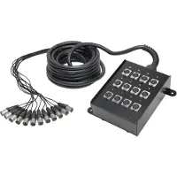 Adam hall K12C10 Multicore kabel 10 m Antal indgange:12 x