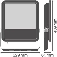 Ledvance Floodlight Performance multi lumen 25000lm 167W/840 IP66 sort