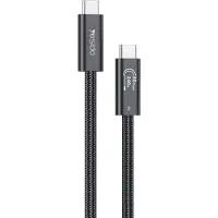 Yesido CA211 Thunderbolt 5 USB-C-kabel - 240W hurtigopladning, 16K-video, 80 Gbps, 1m - sort