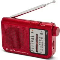 Aiwa RS-55RD, Personligt, Analog, AM, FM, 88 - 108 MHz, 530 - 1600 kHz, 5,7 cm