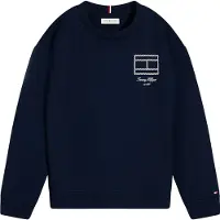 Tommy Hilfiger Sweatshirt - Dark Night Navy Blue - - 10 år (140) - Sweatshirt