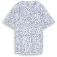 Tom Tailor Bluse mørkeblå / hvid