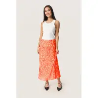 Soaked in luxury Nederdel beige / neonorange