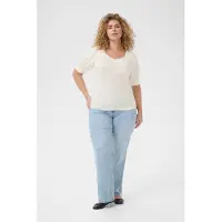 KAFFE CURVE Bluse 'KCsissy' hvid