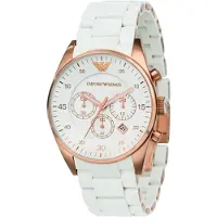 Giorgio Armani AR5919 ur. Quartz, hvid. Herreur.