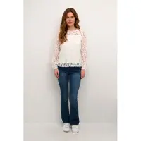 Cream Bluse 'Kit' hvid