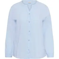 KAFFE CURVE Bluse 'KCNana' lyseblå