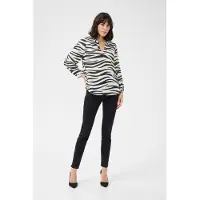 Kaffe Bluse 'KAJanne' sort / hvid