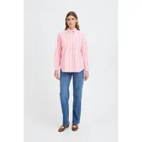 Ichi Bluse 'IHFluca' lys pink / melon / hvid