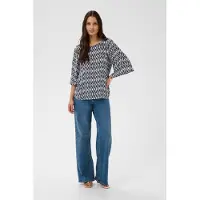 Kaffe Bluse 'KAEbellen Amber' navy / hvid