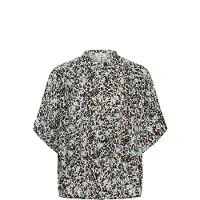 Soaked in luxury Bluse 'SLArjana' safir / mokka / hvid