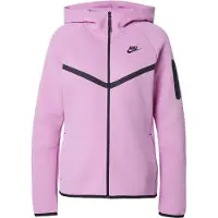 Nike Hættetrøje Tech Fleece FZ Windrunner - Pink/Sort Kvinde, størrelse Large