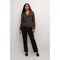 Kaffe Bluse 'KADitte' brun / sort