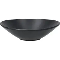Scandi Living Terra salatskål Sort stentøj, Ø30 cm