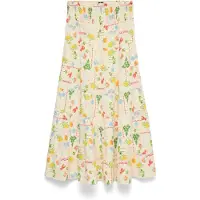 Vero Moda Nederdel 'VMElena' creme / gul / grøn / rød
