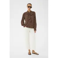 Part two Bluse 'Yanina' brun / hvid