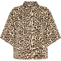 Ichi Shirts beige / brun / sort