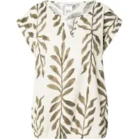 Zabaione Bluse 'Co44nnie' sand / oliven