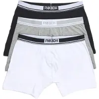Funky Buddha Boksershorts grå / sort / hvid