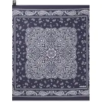 HUGO Bandana med paisleyprint i en silkeblanding