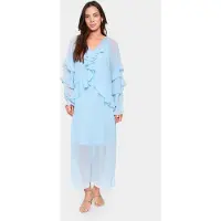 Saint tropez Kjole blå-meleret