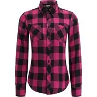 Urban Classics Bluse pink / sort