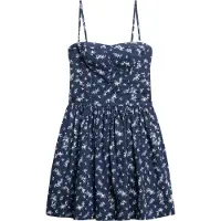 Superdry Superdrytil kvinder. W8011971A Cami-kjole marineblå (XS), Casual, Bomuld, Uden ærmer/stropper