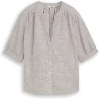 Tom Tailor Bluse oliven / offwhite