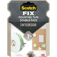 3M 40011950, Hvid, 5 m, 19 mm, 1 stk