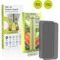 Mobile Origin Screen Guard Privacy with easy applicator - 2 pack - iPhone 17 Pro