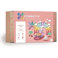 Connetix Magnetsæt - 202 Dele - Pastel Mega Pack - - OneSize - Magnetlegetøj
