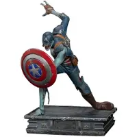Iron Studios Art Scale What If Captain America Zombie-figur